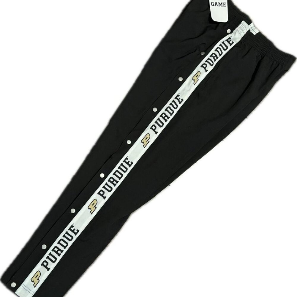 GAME NWT Womans Black PURDUE University Collegiate Tear Away Swishy Pants SZ S - Picture 4 of 9